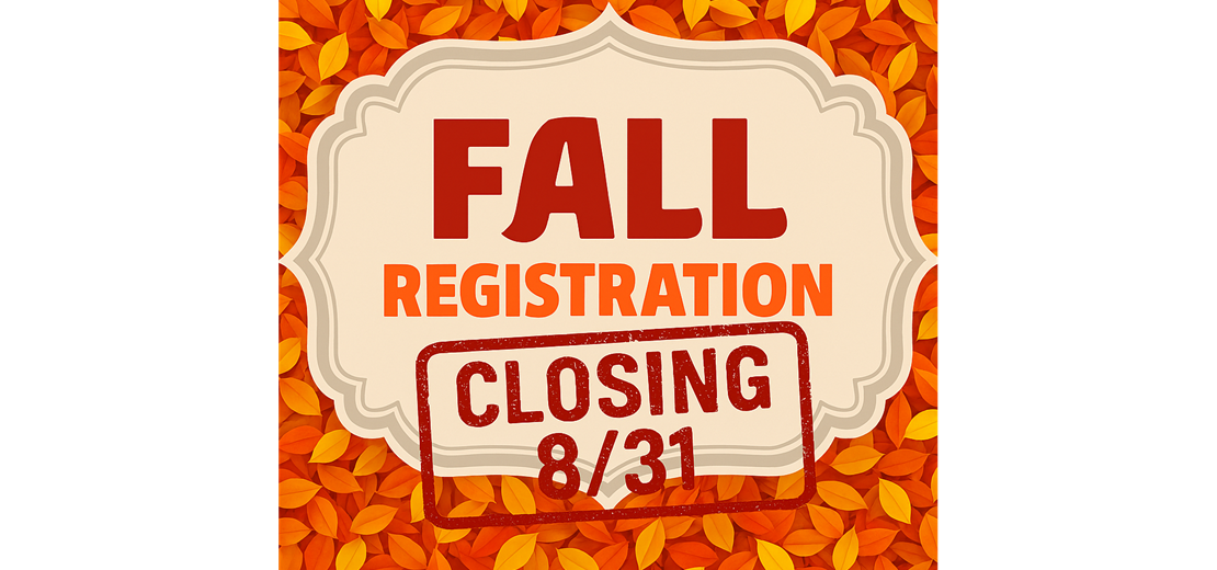 Registration Closing 8/31